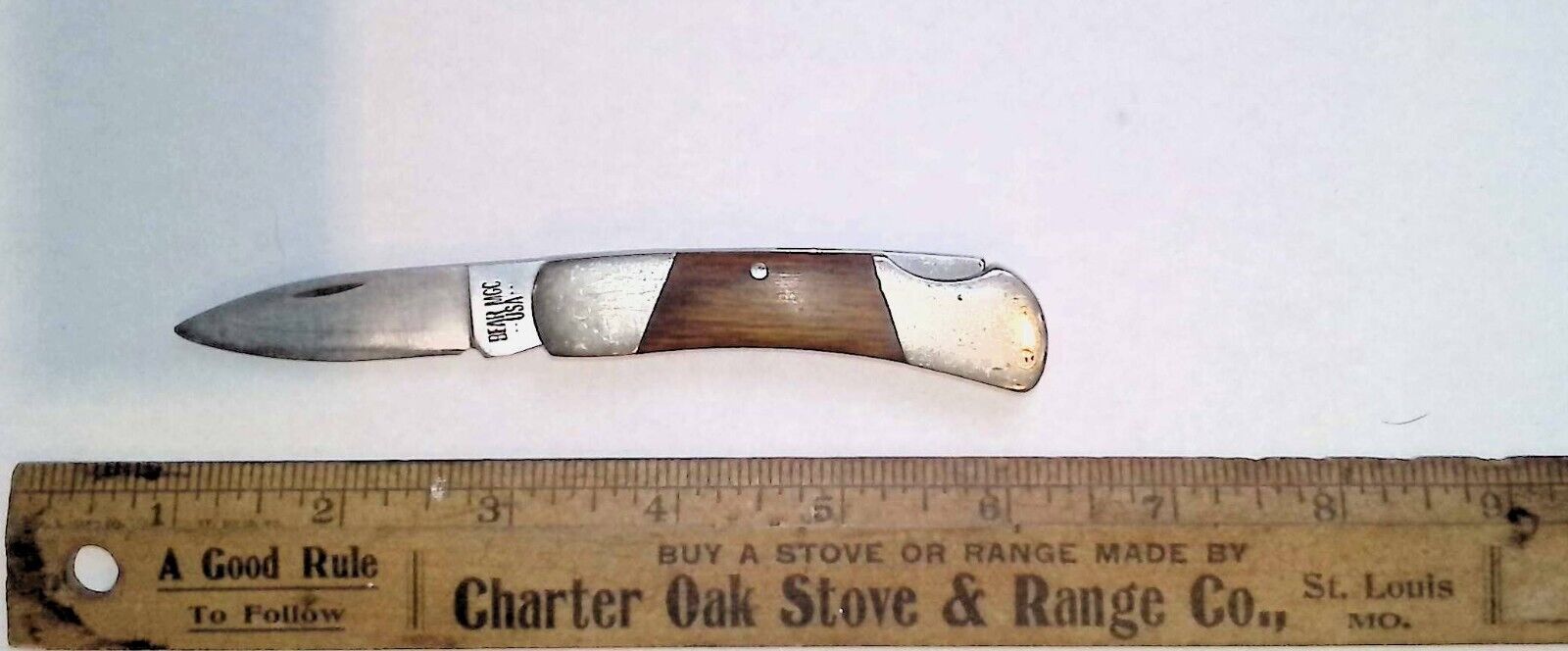 Bear MGC Lockback Single Blade Knife USA 4 Dot | eBay Bear MGC Lockback Single Blade Knife USA 4 Dot | eBay