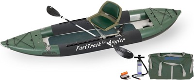 Sea Eagle 385FTAK_FR FastTrack Angler Inflatable Swivel Seat Fishing Rig Package