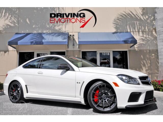 2013 MERCEDES C63 AMG COUPE BLACK SERIES! 4-SEAT CONFIG! RED SEATBELTS! KEYLESS!