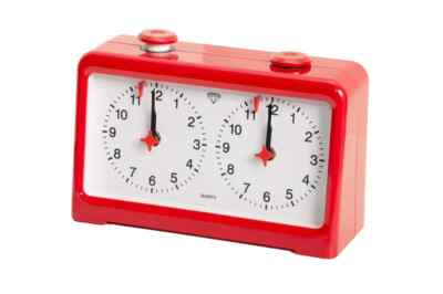 Diamond Quartz Analog Chess Clock - RED