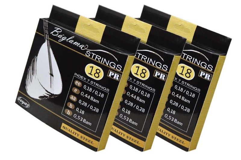 3xpack Quality Baglama Strings KÄ±Sa Sap Nt Saz Teli Kurzhals Saiten Beyaz