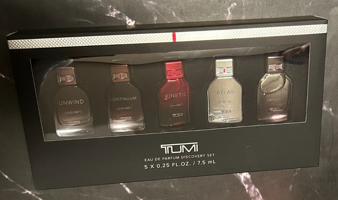 TUMI Eau De Parfum Discovery 5 PC Set - 5 x 7.5 ml / 0.25 oz TUMI Eau De Parfum Discovery 5 PC Set - 5 x 7.5 ml / 0.25 oz