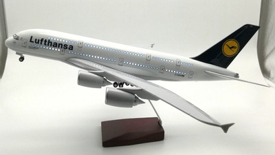Lufthansa Airlines LED Airways A380 Airbus Metal  Aircraft Plane Model Germany