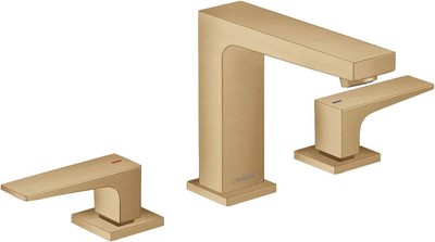 Hansgrohe 32516141 Metropol Widespread Faucet 110 w/Pop-up Drain, Brushed Bronze