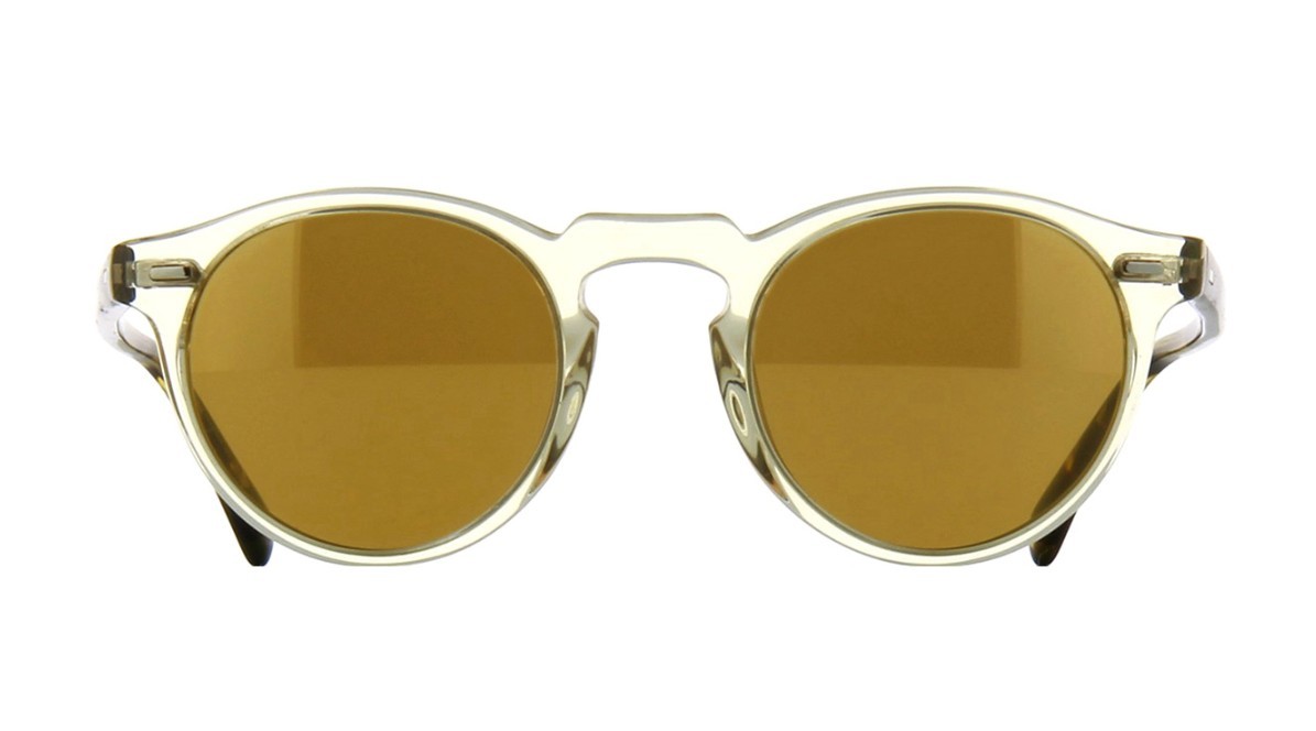 Pre-owned Oliver Peoples Gregory Peck Sun Ov 5217/s Buff Dtb/gold (1485/w4) Sunglasses