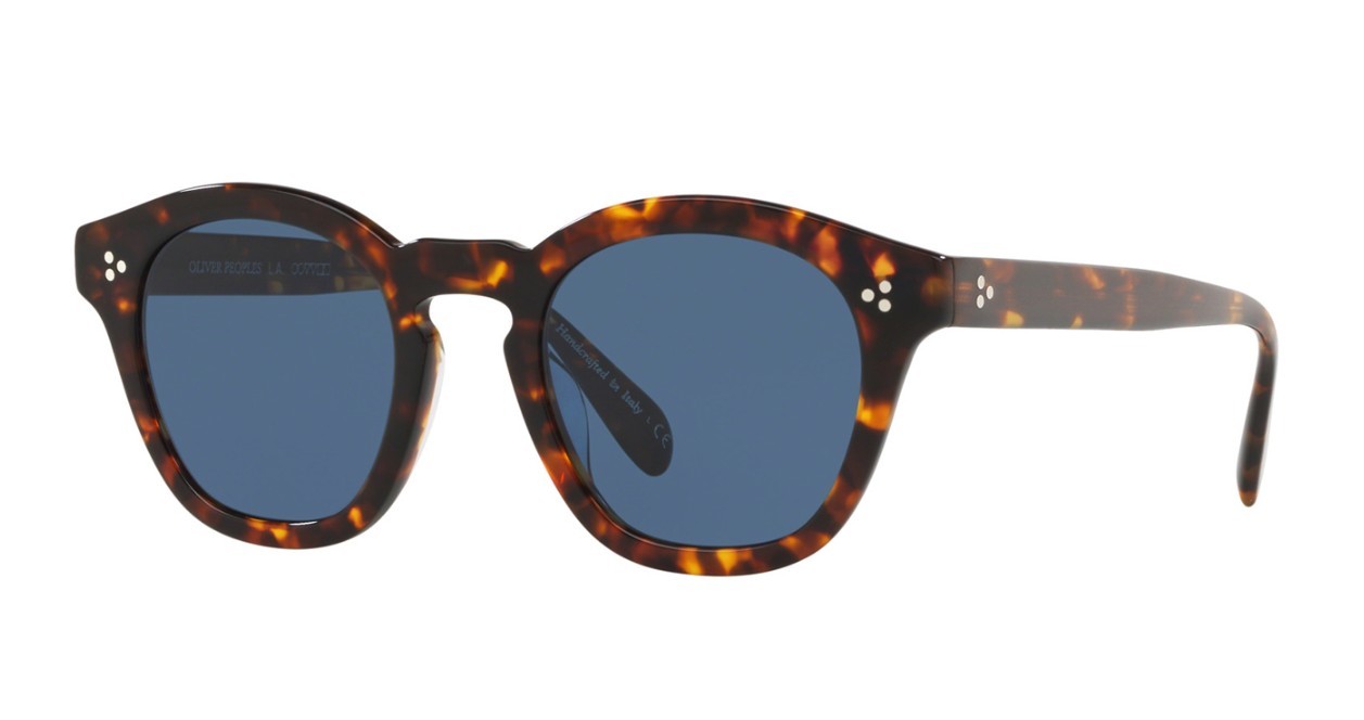 Pre-owned Oliver Peoples Boudreau L.a. Ov 5382su Havana/blue (1654/80) Sunglasses