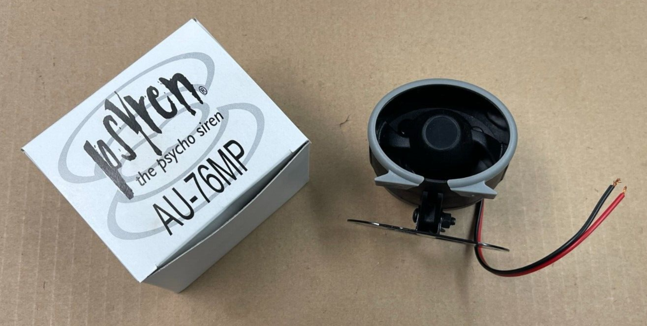 NEW The Pyscho Siren Psyren AU-76MP Car Alarm 12V Mini Car