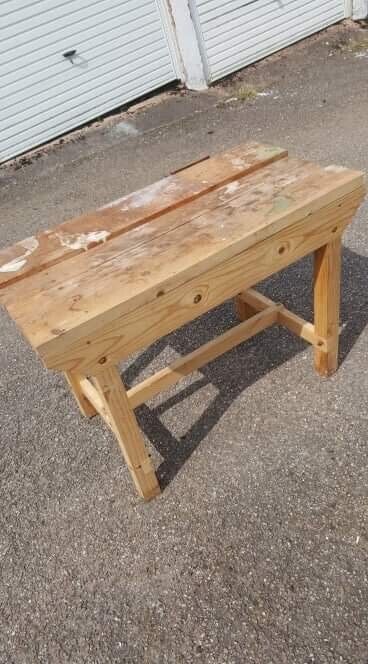 Vintage Wooden Work Bench In Exeter Devon Gumtree