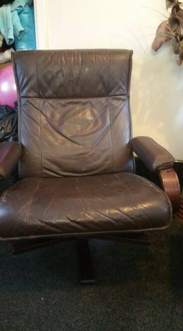 Antique Solid Oak 360 Swivel Recliner Ideal For Office Or Conservatory Well Made In Birtley County Durham Gumtree