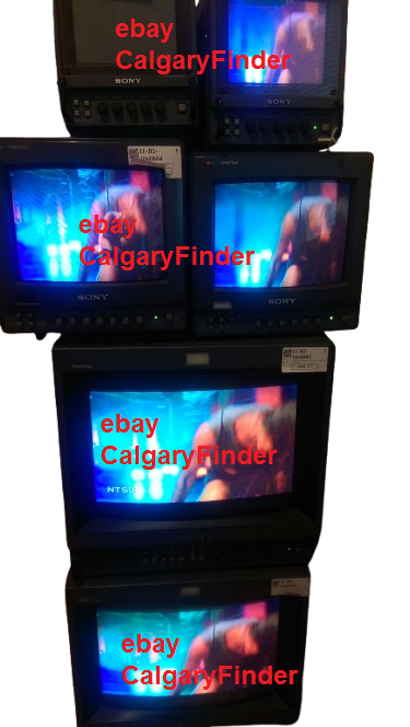Sony Lot of 6 CRT BVM PVM CRT Monitors Displays Made in Japan Ga
