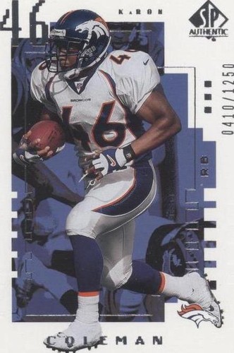 2000 SP Authentic Karon Coleman #161