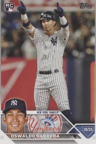 2023 Topps #487 Oswaldo Cabrera Rookie Card RC New York