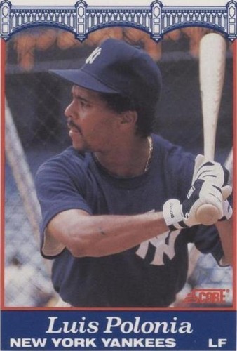 1989 Score NatWest Banks New York Yankees - Luis Polonia #4