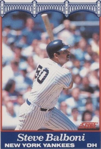 1989 Score NatWest Banks New York Yankees - Steve Balboni #17