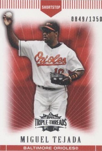 2007 Topps Triple Threads - Miguel Tejada #11