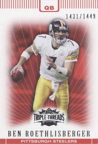 2007 Topps Triple Threads Ben Roethlisberger #15