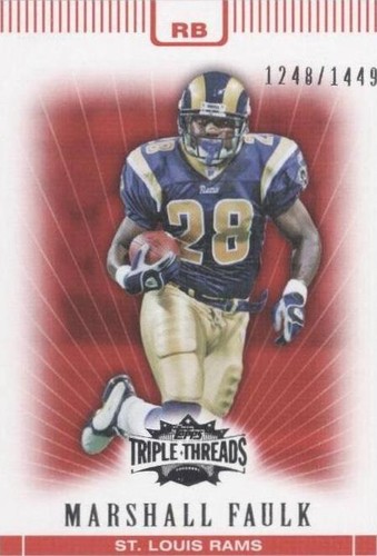 2007 Topps Triple Threads Marshall Faulk #89