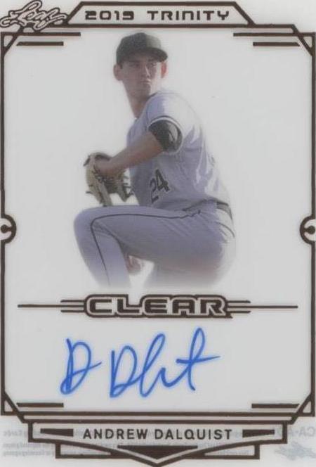 2019 Leaf Trinity - Andrew Dalquist #CA-AD1