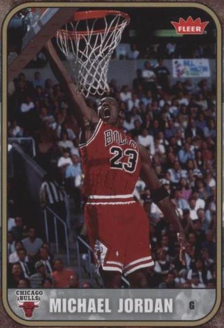 2007-08 Fleer Basketball Card Michael Jordan #48 MJ Legend