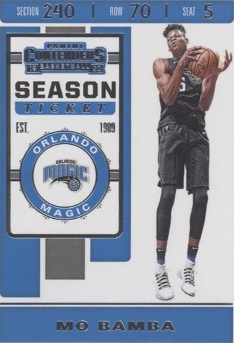 2019-20 Panini Contenders - Mo Bamba #82