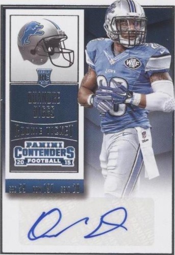 2015 Panini Contenders Quandre Diggs #257