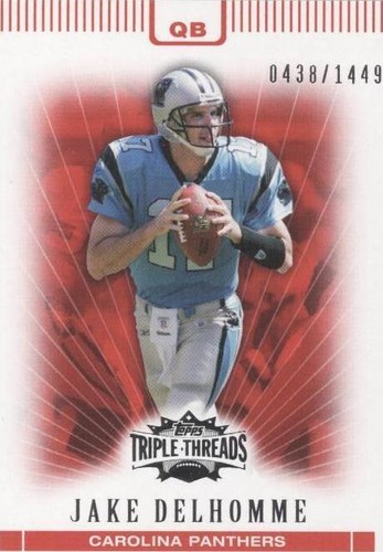 2007 Topps Triple Threads Jake Delhomme #25