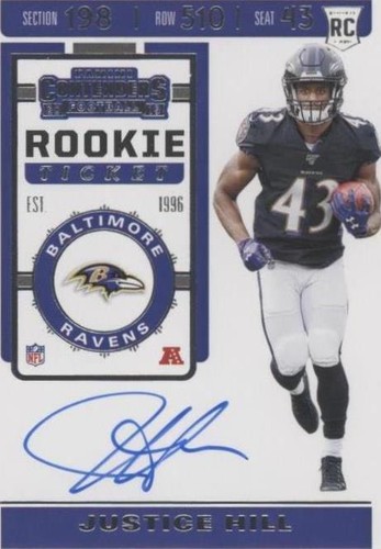 2019 Panini Contenders Justice Hill #129