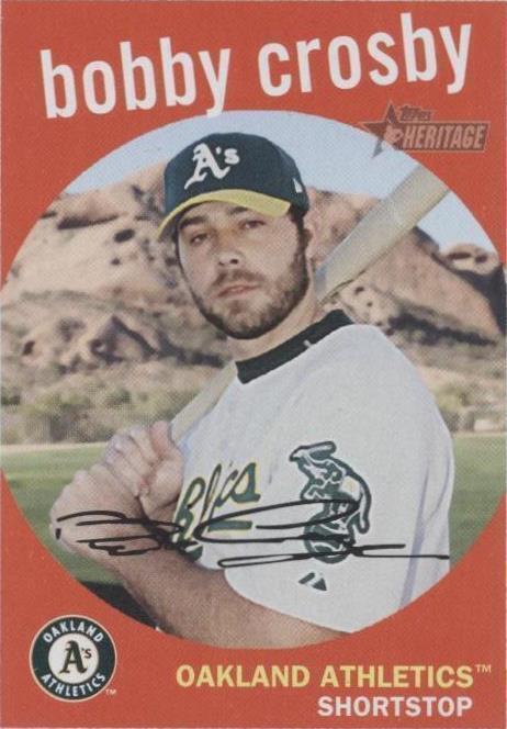 2008 Topps Heritage - Bobby Crosby #252