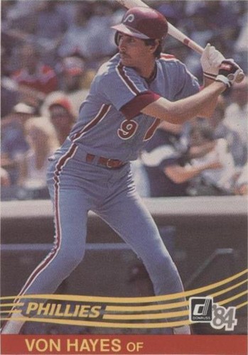 1984 Donruss - Von Hayes #477