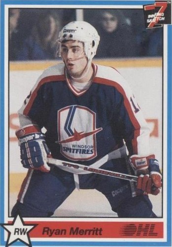 1990-91 7th Inning Sketch OHL - Ryan Merritt #187