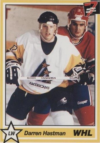 1990-91 7th Inning Sketch WHL - Darren Hastman #112