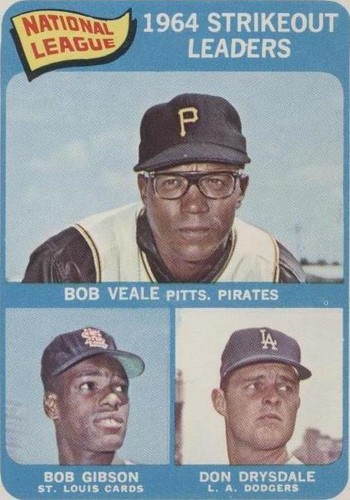 1965 Topps - Bob Gibson Bob Veale Don Drysdale #12