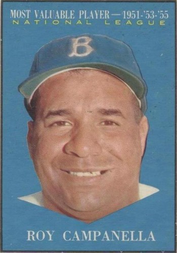 1961 Topps #480 Roy Campanella MVP - GOOD - EXACT SCAN - LOW