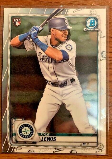 2020 Bowman Chrome Kyle Lewis Rookie Card #90. rookie card picture