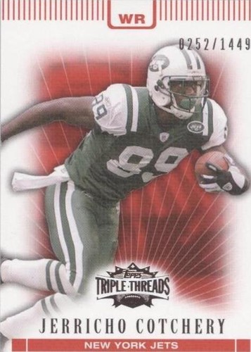 2007 Topps Triple Threads Jerricho Cotchery #72