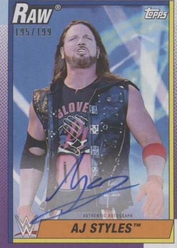 2021 Topps Heritage WWE - AJ Styles #A-AJ