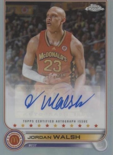 2022 Topps Chrome McDonald's All American - Jordan Walsh #CA-JWA