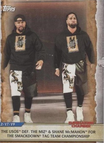 2020 Topps WWE Road to Wrestlemania - The Usos #87