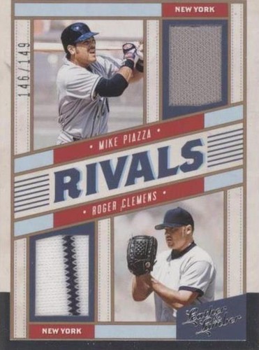 2019 Panini Leather & Lumber - Mike Piazza Roger Clemens #RM-MR