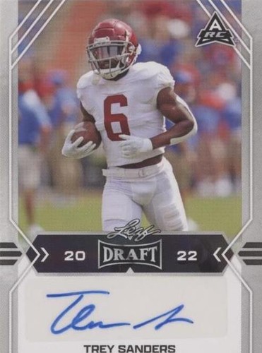 2022 Leaf Draft Trey Sanders #BA-TS1