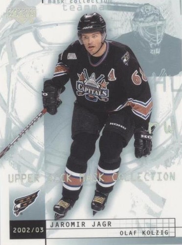 2002-03 Upper Deck Mask Collection - Jaromir Jagr Olaf Kolzig #87