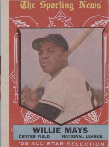 1959 Topps N.L. Hitting Kings- Willie Mays/Ashburn Card- SGC 3.5 