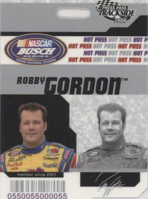 2004 Press Pass Trackside - Robby Gordon #HP 26