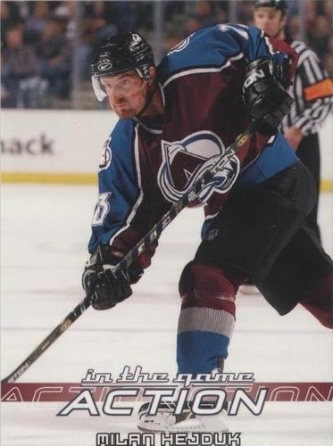 2003-04 In the Game Action - Milan Hejduk #166