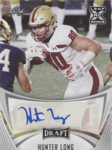 2021 Leaf Draft Hunter Long #BA-HL1