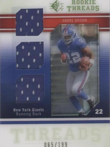2009 SP Threads Andre Brown #RT-AB