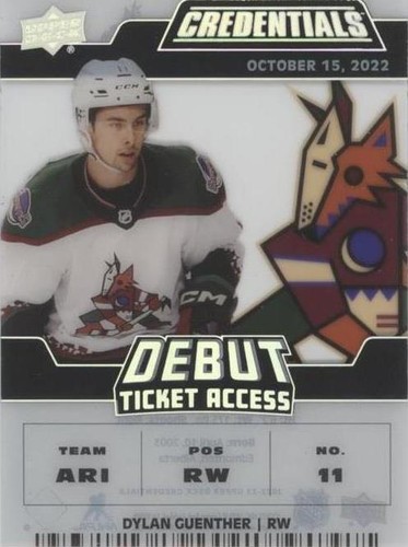 2022-23 Upper Deck Credentials - Dylan Guenther #DTA-DG