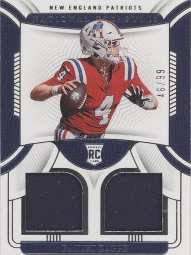 2022 Panini National Treasures Bailey Zappe #RDM-BZA