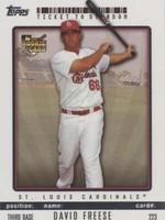 2009 Topps Ticket To Stardom - David Freese #223
