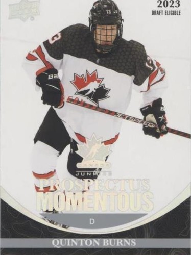 2023 Upper Deck Team Canada Juniors - Quinton Burns #PM-12